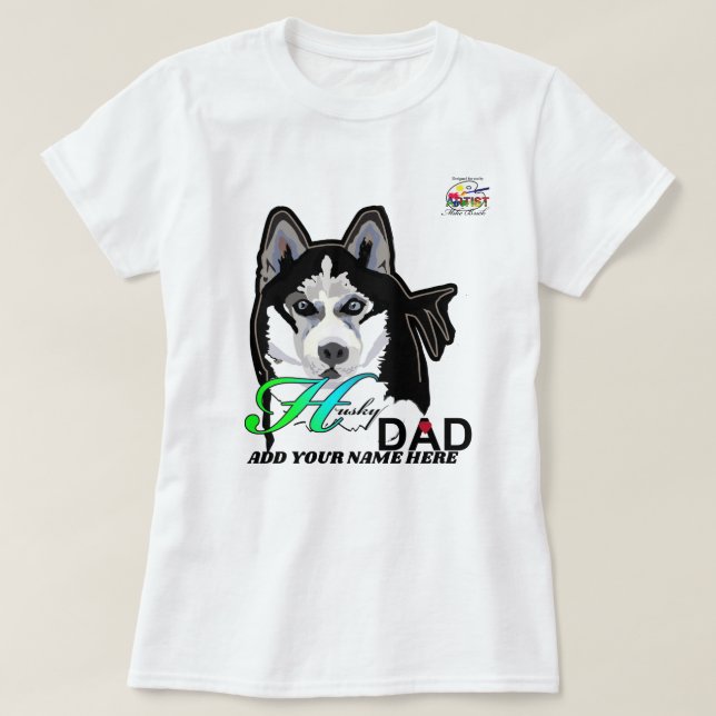 Husky pappa t shirt (Design framsida)