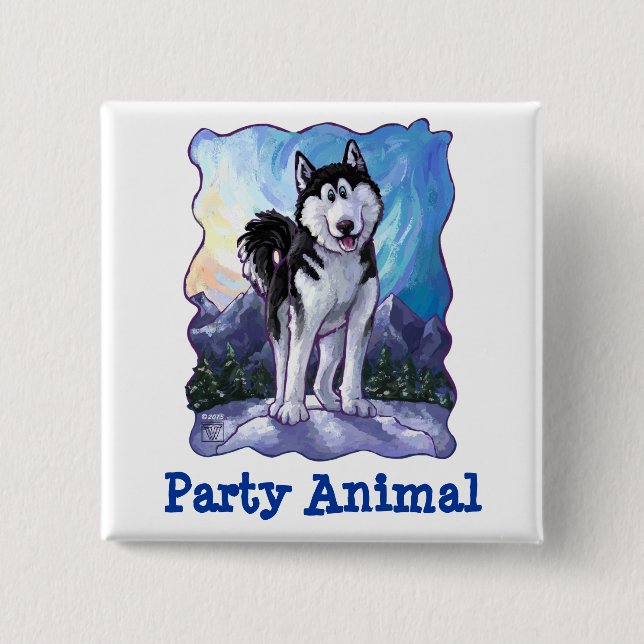Husky Party Centre Knapp (Framsida)