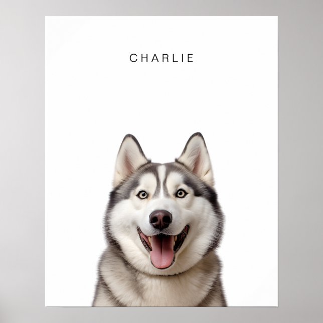 Husky Personlig Utskrift Poster (Framsidan)