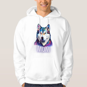 Husky Personlig Varg Tröja Hoodie