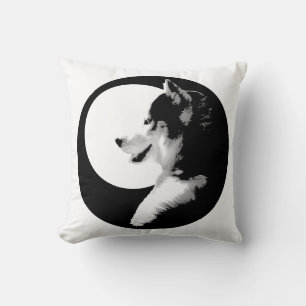 Husky Pillow Siberian husky Malamute Gifts Kudde