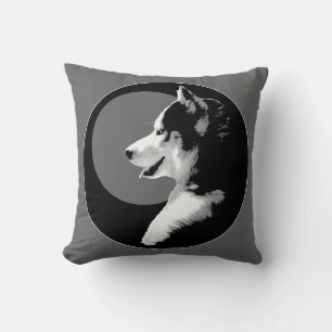 Husky Pillow Siberian husky Malamute Gifts Kudde