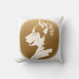 Husky Pillow Siberian husky Malamute Gifts Kudde