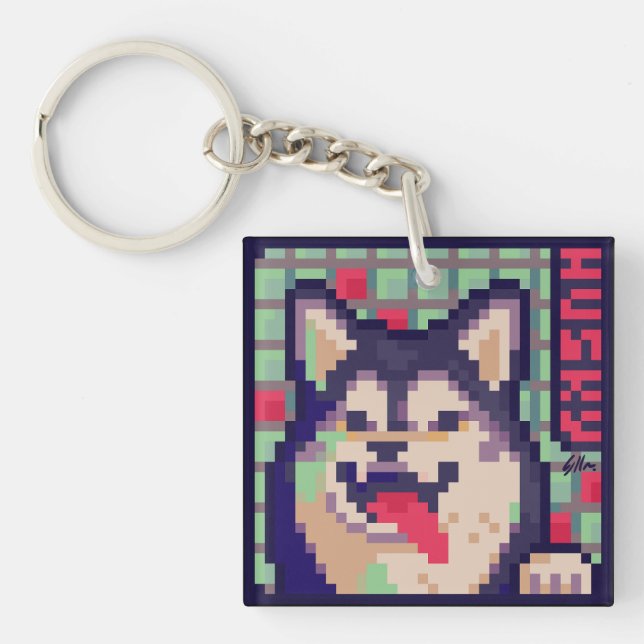 Husky, Pixel Art, pixelart (Framsidan)