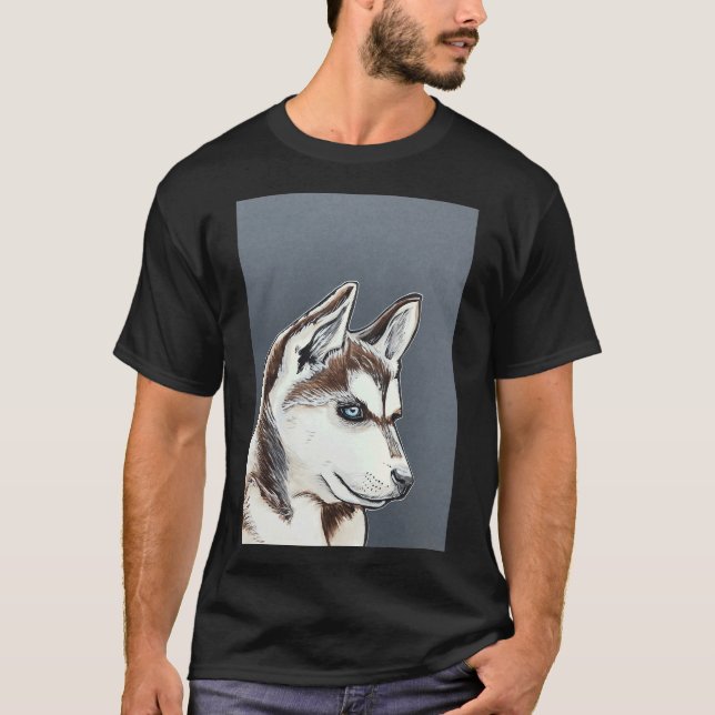 Husky Premium T Shirt (Framsida)