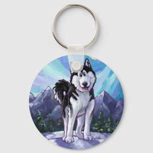 Husky-presenter och tillbehör nyckelring