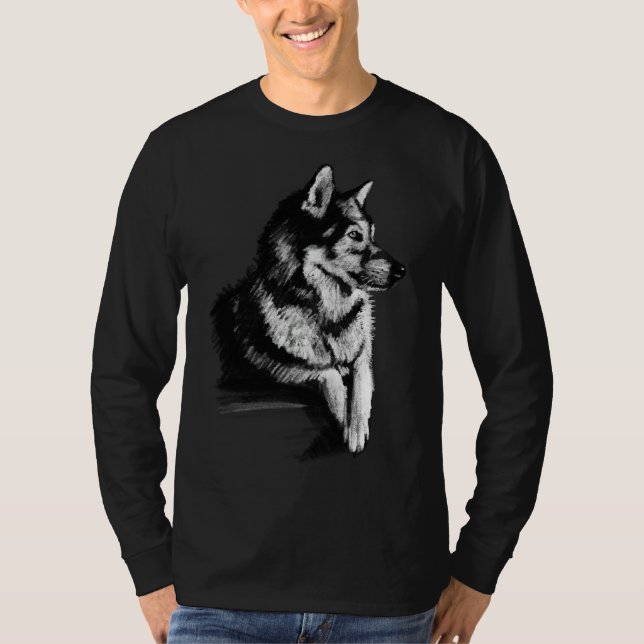 Husky Profile T Shirt (Framsida)