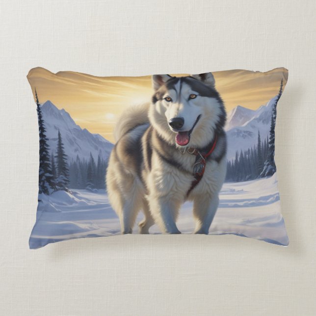 Husky Prydnadskudde (Framsidan)