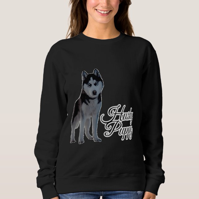 Husky Puppy är den bästa &stämpeln Amp I Kärlek Hu T Shirt (Framsida)