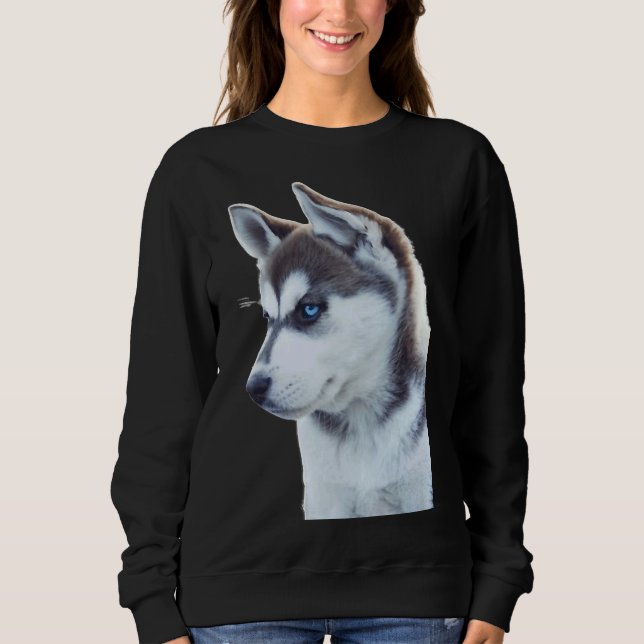 Husky Puppy Doubt T Shirt (Framsida)
