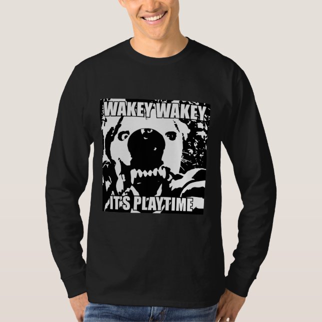 Husky Puppy Funny Quote Hund Playtime T Shirt (Framsida)