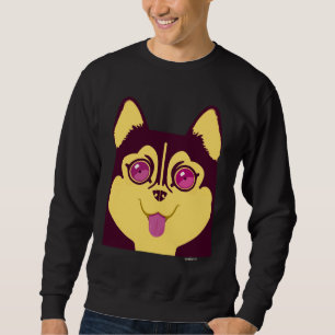 Husky Puppy Lång Ärmad Tröja