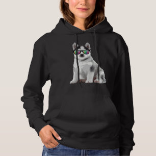 Husky Puppy Sunglasses Hundar Animals T Shirt