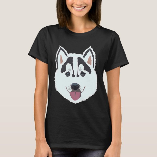 Husky Puppy T Shirt (Framsida)