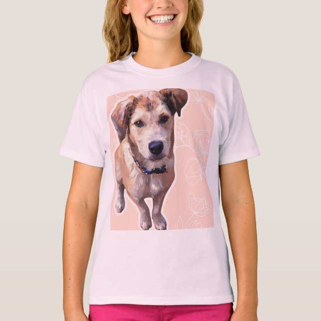 Husky Puppy  T-Shirt (Framsida)