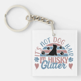Husky Quote Det är inte Hund Hair Det är Husky Gli