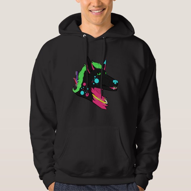 Husky Rave Hoodie (Framsida)