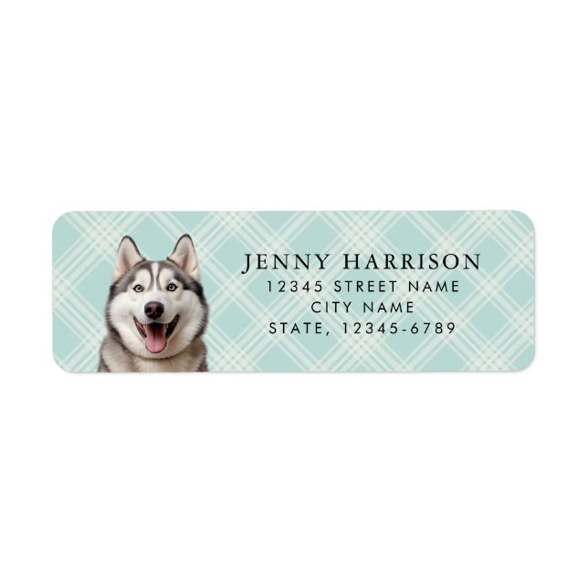 Husky Returetiketters Returadress Etikett (Framsidan)