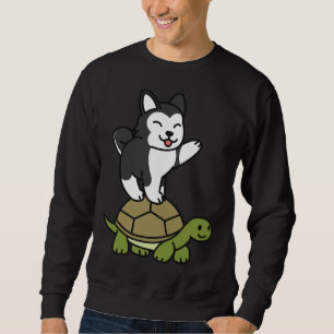 Husky Riding Tortoise Lång Ärmad Tröja