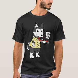 Husky Ruff Day Rolig hund Gift T Shirt