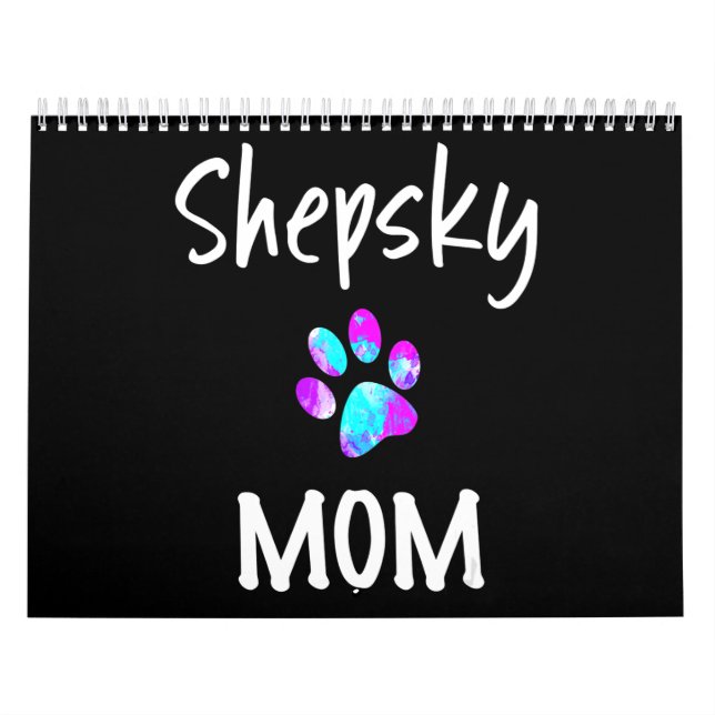 Husky| Shepsky Mamma German Shepherd Husky Mix Hun Kalender (Omslag)