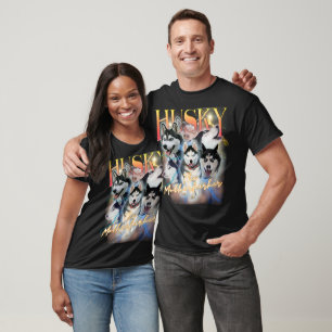 Husky Shirt Bootleg 90-talet Siberian husky T