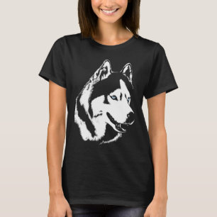 Husky Shirt Husky Malamute Sled Hund tröja, kvinno Tee Shirt