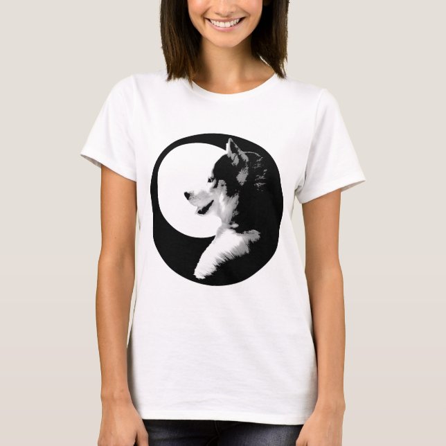 Husky Shirt Husky Varg Plus Storleka Shirts Tee Shirt (Framsida)