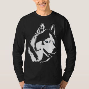 Husky Shirt Varg Art Långärmad Tee Hund tröja