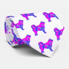Husky Siberian Cute Hund Rosa Silhouette White Nac Slips