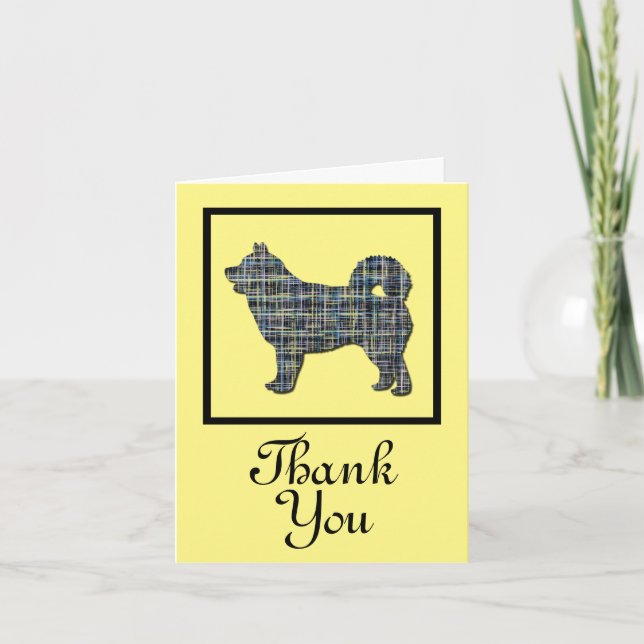 Husky Siberian Hund Greeting Card Kort (Framsida)