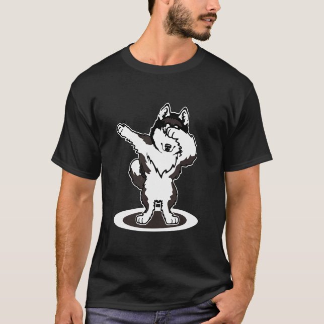 Husky Siberian husky Hund T Shirt (Framsida)