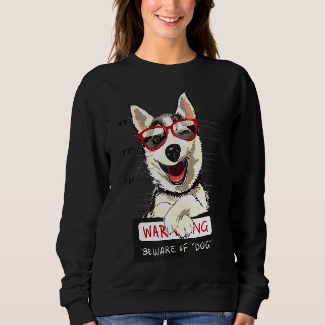 Husky Siberian husky T Shirt (Framsida)