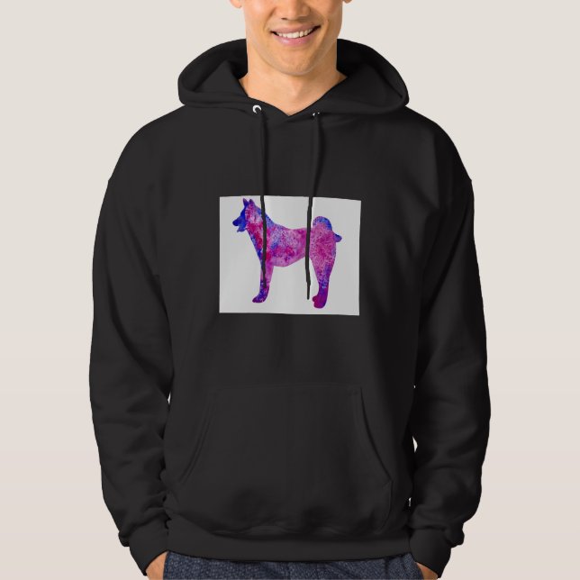 Husky Silhouette Hoodie (Framsida)