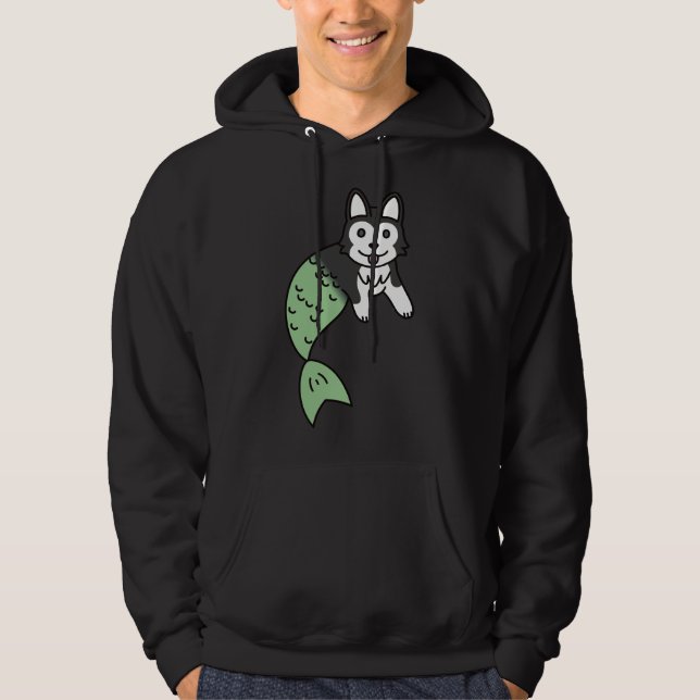 Husky Sjöjungfru Hoodie (Framsida)