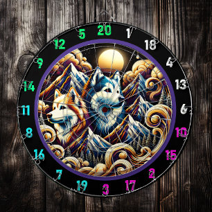 Husky Skyline Glow Wall Feature Darttavla