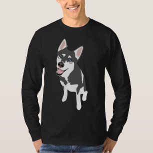 Husky Sticker T Shirt