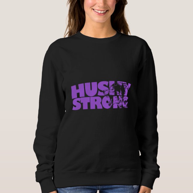 Husky Strong Sweatshirt för kvinnor T Shirt (Framsida)