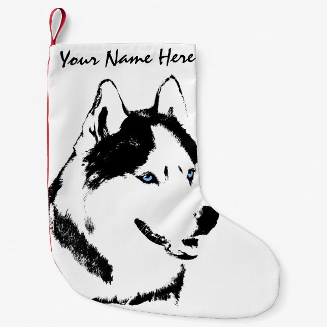 Husky strumpa för julstrumpapersonlighund (Framsidan)