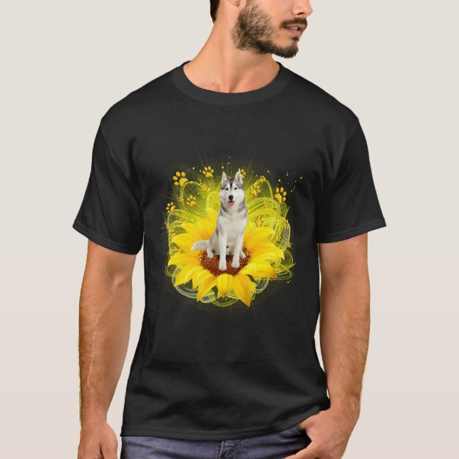 Husky Sunshine T Shirt (Framsida)