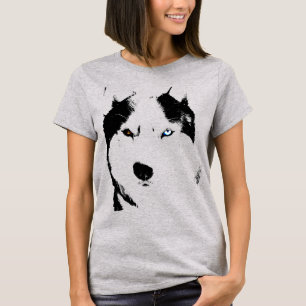 Husky T-shirt Malamute Husky Sled Hund Organic Tee