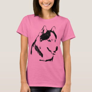 Husky T-shirt Malamute Husky Sled Hund Organic Top