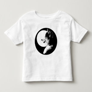 Husky T-Shirt Småbarn Sled Hund Tee Shirts