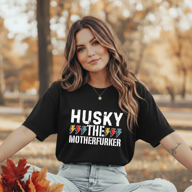 Husky The Motherfurker, Funny Husky Design T-shirt (Skapare uppladdad)