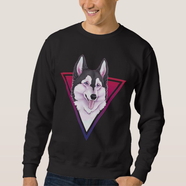 Husky Triangle Lång Ärmad Tröja (Framsida)