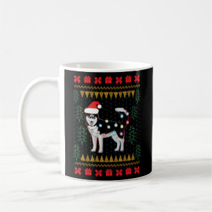 Husky-Ugly-Sweater Ljus Kaffemugg