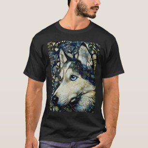 Husky Unique Art T Shirt