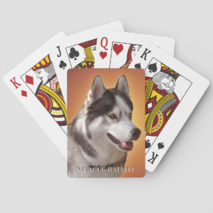 Husky-uppspelningskort Anpassa Sled Hund-kort Casinokort