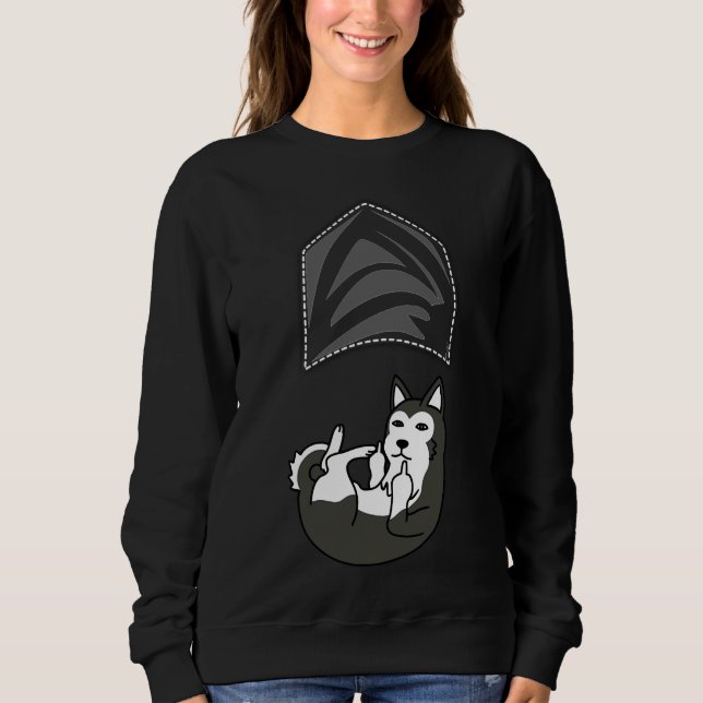 Husky Upside Down Pocket T Shirt (Framsida)
