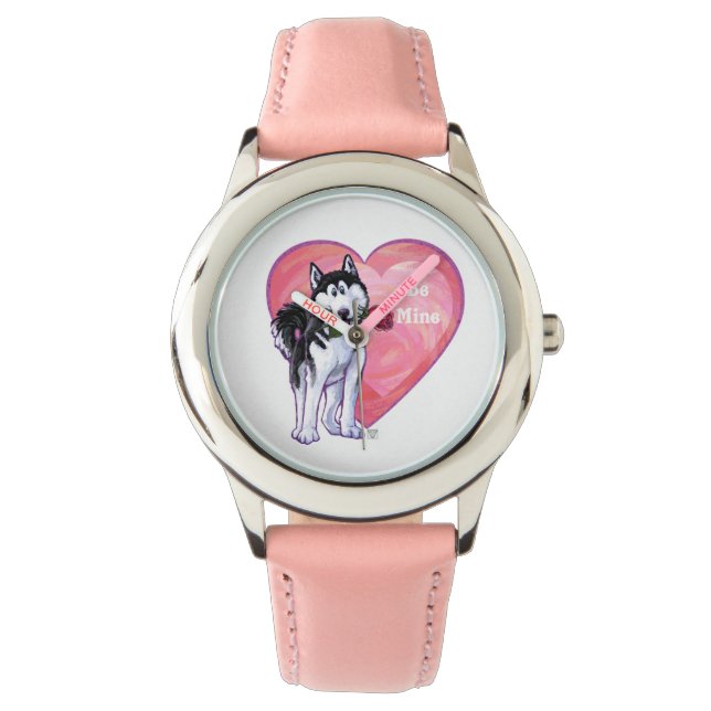 Husky Valentindagen Armbandsur (Framsida)